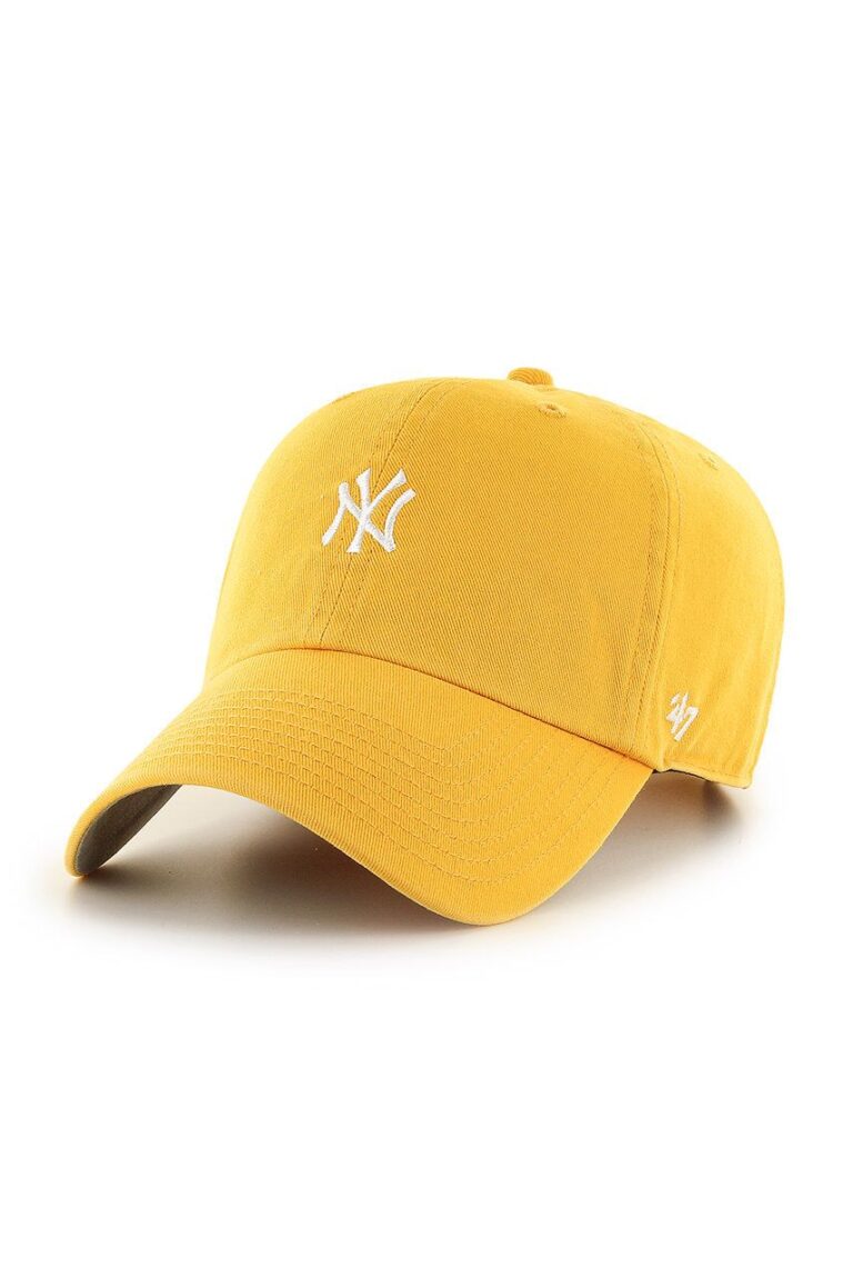 47brand șapcă New York Yankees culoarea galben