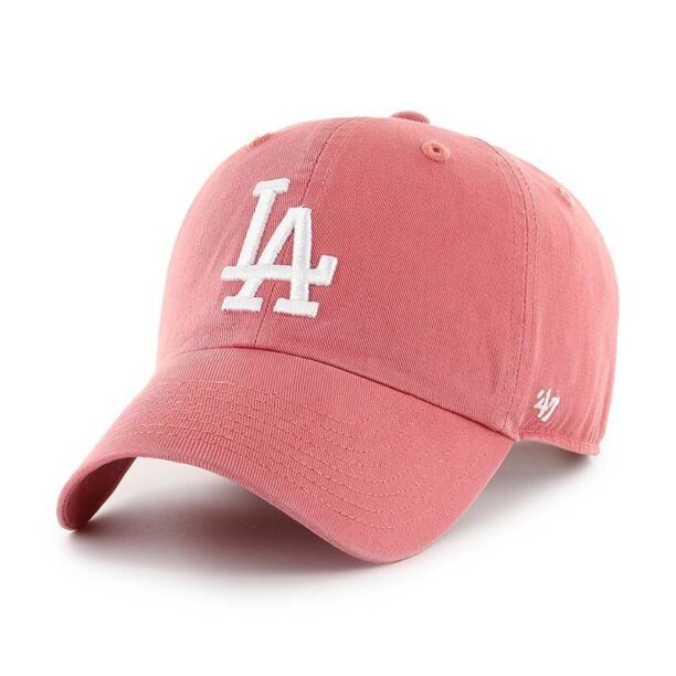 47brand șapcă de baseball din bumbac MLB Los Angeles Dodgers culoarea roz