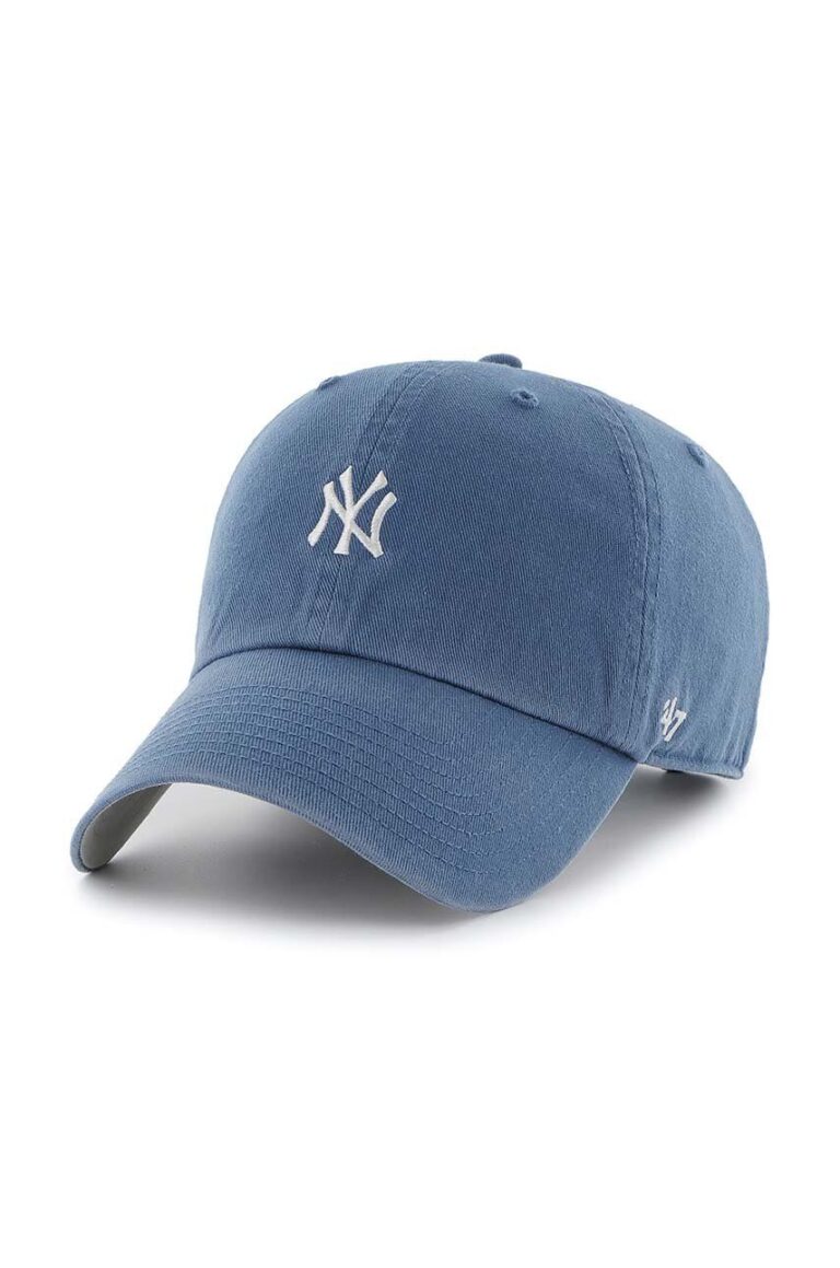 47brand șapcă de baseball din bumbac MLB New York Yankees cu imprimeu  B-BSRNR17GWS-TB