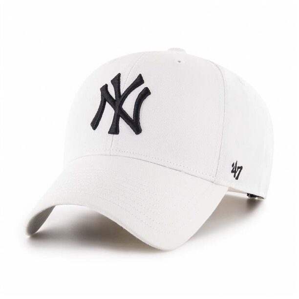 47brand șapcă de baseball din bumbac MLB New York Yankees culoarea alb