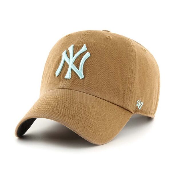 47brand șapcă de baseball din bumbac MLB New York Yankees culoarea bej