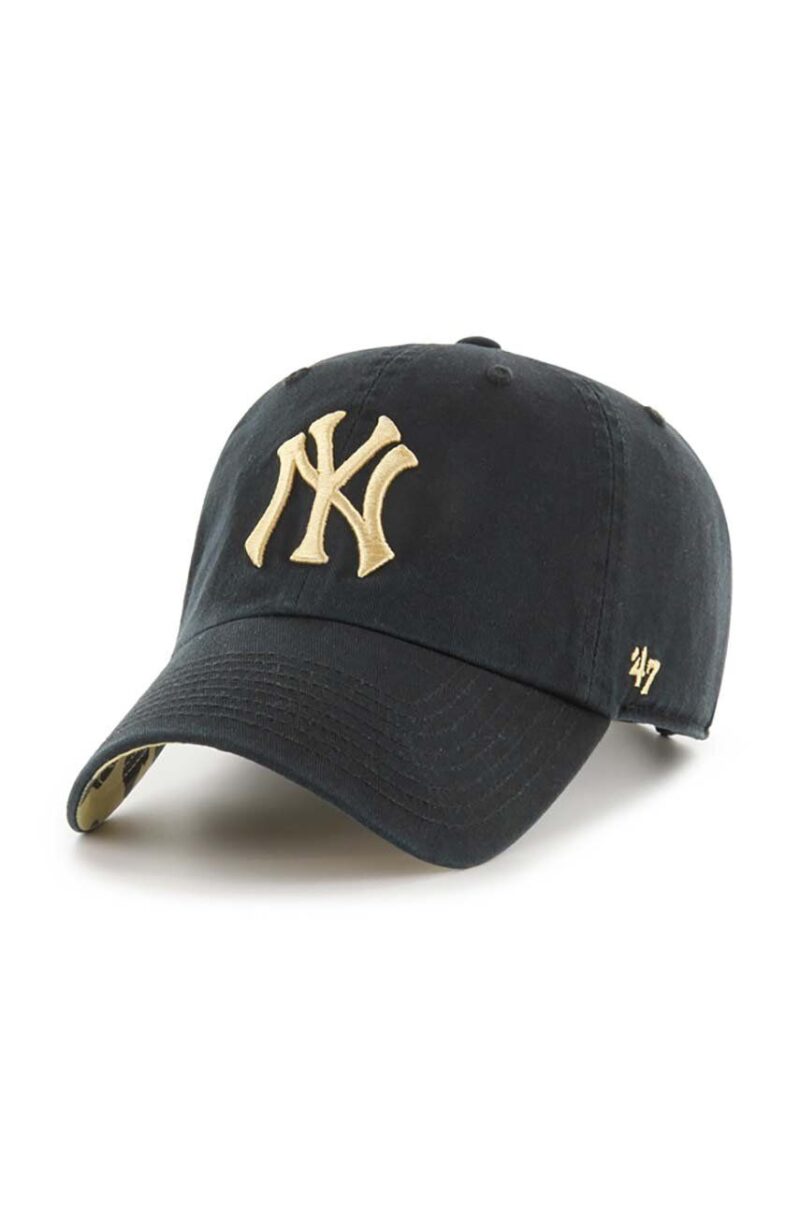 47brand șapcă de baseball din bumbac MLB New York Yankees culoarea negru