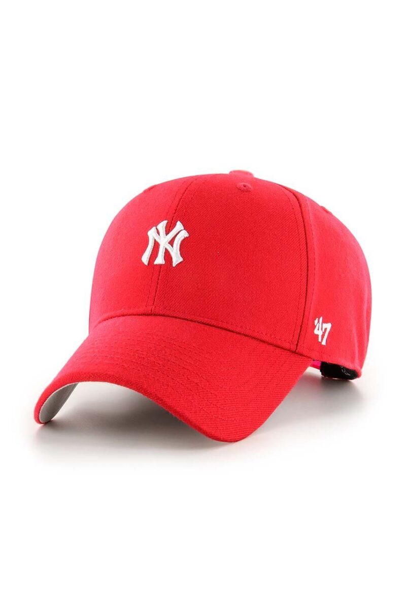 47brand șapcă de baseball din bumbac MLB New York Yankees culoarea rosu