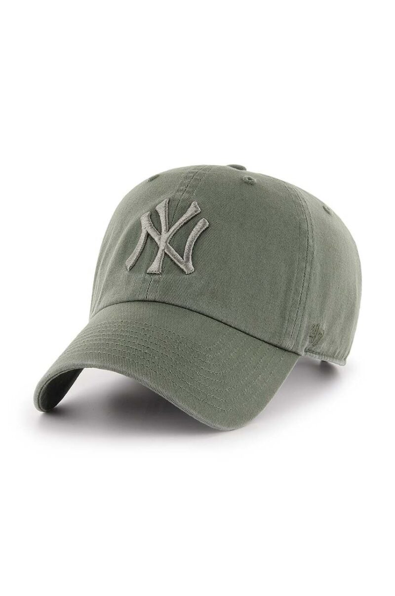 47brand șapcă de baseball din bumbac MLB New York Yankees culoarea verde