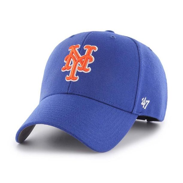 47brand șapcă din amestec de lână MLB New York Mets cu imprimeu  B-MVP16WBV-RYC