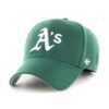 47brand șapcă din amestec de lână MLB Oakland Athletics culoarea verde