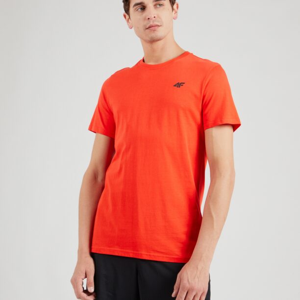 4F Tricou funcțional  portocaliu neon