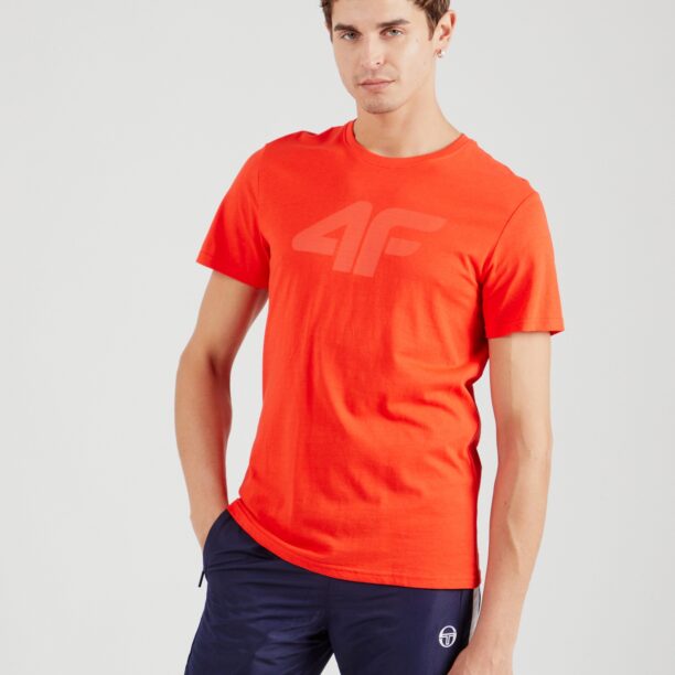 4F Tricou funcțional  roșu orange / roșu deschis