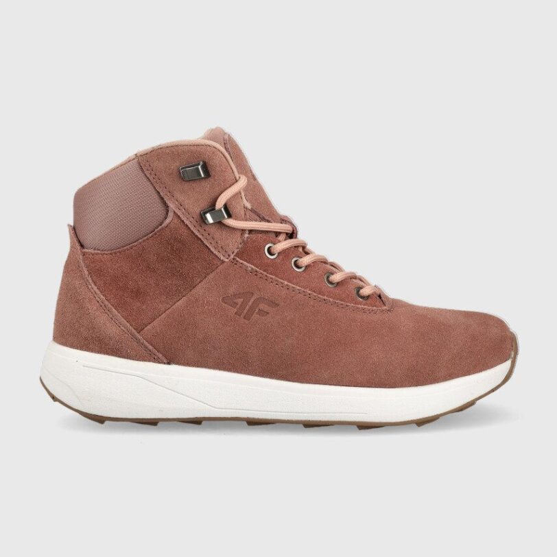 4F sneakers din piele intoarsă femei