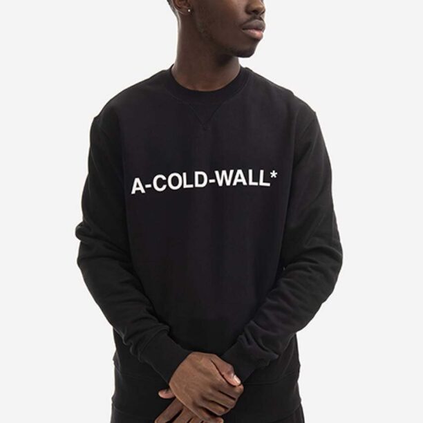 A-COLD-WALL* hanorac de bumbac Essential Logo Crewneck bărbați