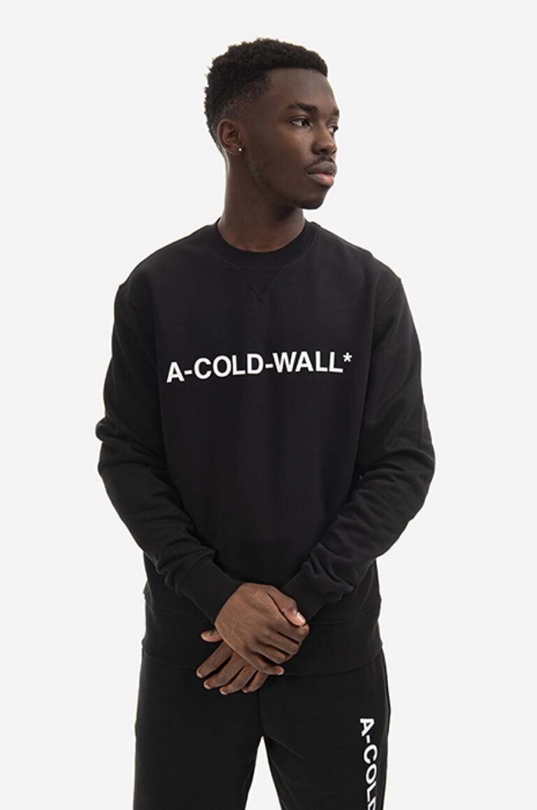 A-COLD-WALL* hanorac de bumbac Essential Logo Crewneck bărbați