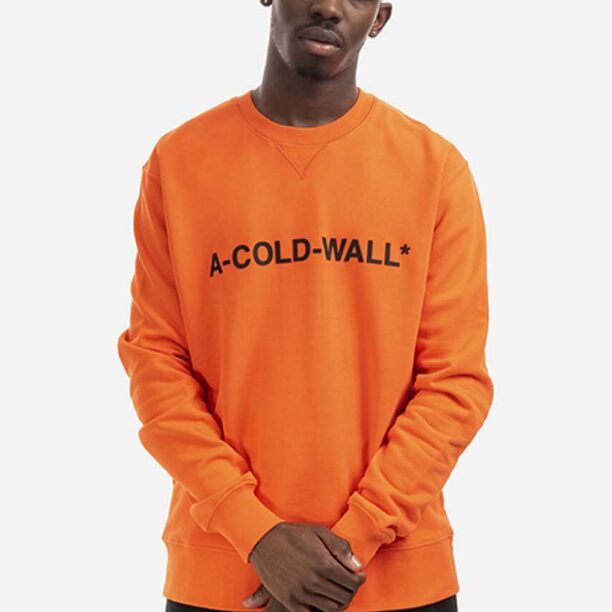 A-COLD-WALL* hanorac de bumbac Essential Logo Crewneck bărbați