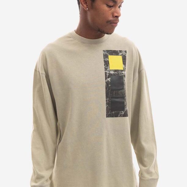 A-COLD-WALL* longsleeve din bumbac Relaxed Cubist LS T-shirt culoarea gri