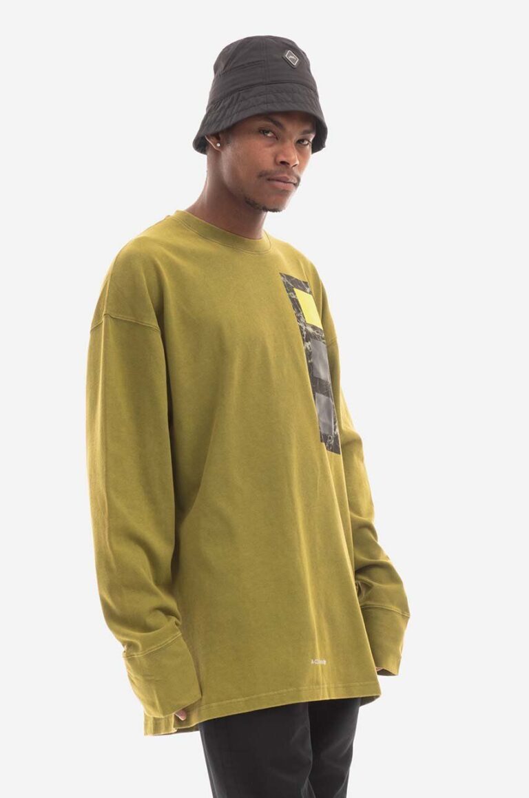 A-COLD-WALL* longsleeve din bumbac Relaxed Cubist LS T-shirt culoarea verde