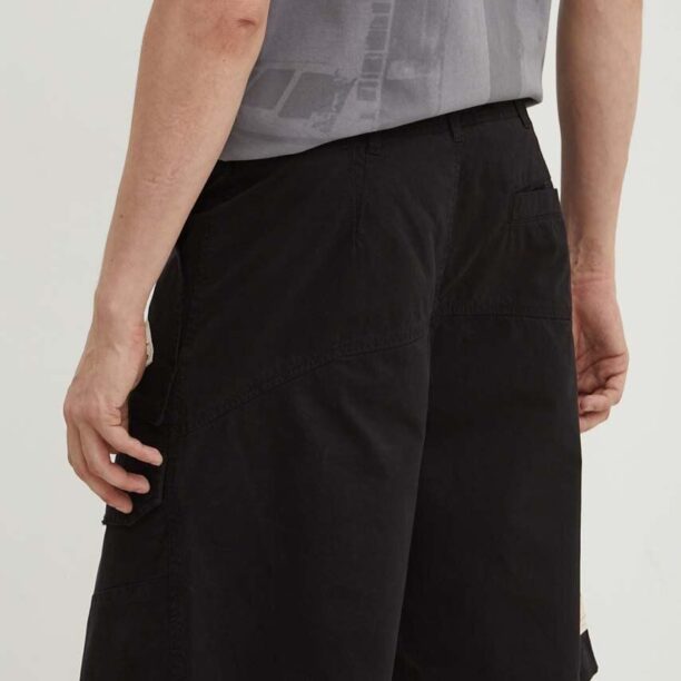 A-COLD-WALL* pantaloni scurți din bumbac ANDO CARGO SHORT culoarea negru ACWMB208A preţ