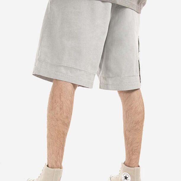 A-COLD-WALL* pantaloni scurți din bumbac Density Shorts culoarea gri ACWMB108.-LIGHTGREY preţ