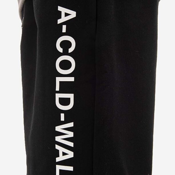 A-COLD-WALL* pantaloni scurți din bumbac Essential Logo culoarea negru ACWMB118-SLATE.GREY preţ