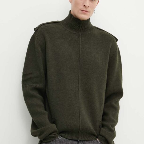 A-COLD-WALL* pulover de lână UTILITY MOCK NECK KNIT bărbați