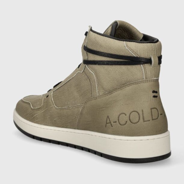 A-COLD-WALL* sneakers din piele întoarsă LUOL HI top culoarea verde ACWUF085A preţ