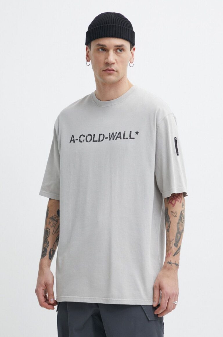 A-COLD-WALL* tricou din bumbac Overdye Logo T-Shirt barbati