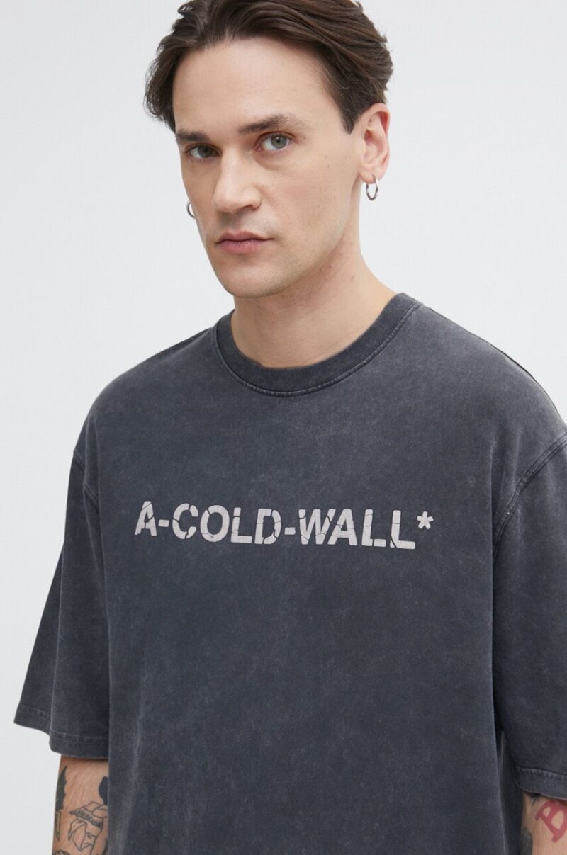 A-COLD-WALL* tricou din bumbac Overdye Logo T-Shirt barbati