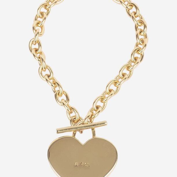 A.P.C. bratara Bracelet Logo Coeur bărbați MEACC.M70725-GOLD