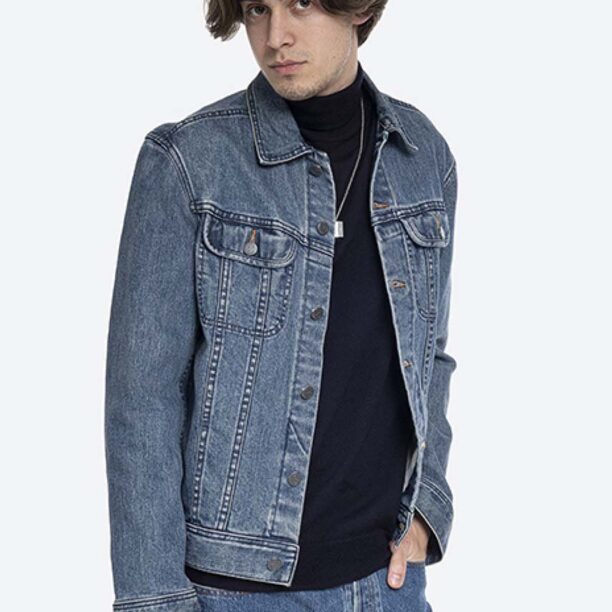 A.P.C. geacă din denim Veste Jean Us bărbați