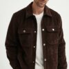 A.P.C. geaca din velur Blouson Alex culoarea maro