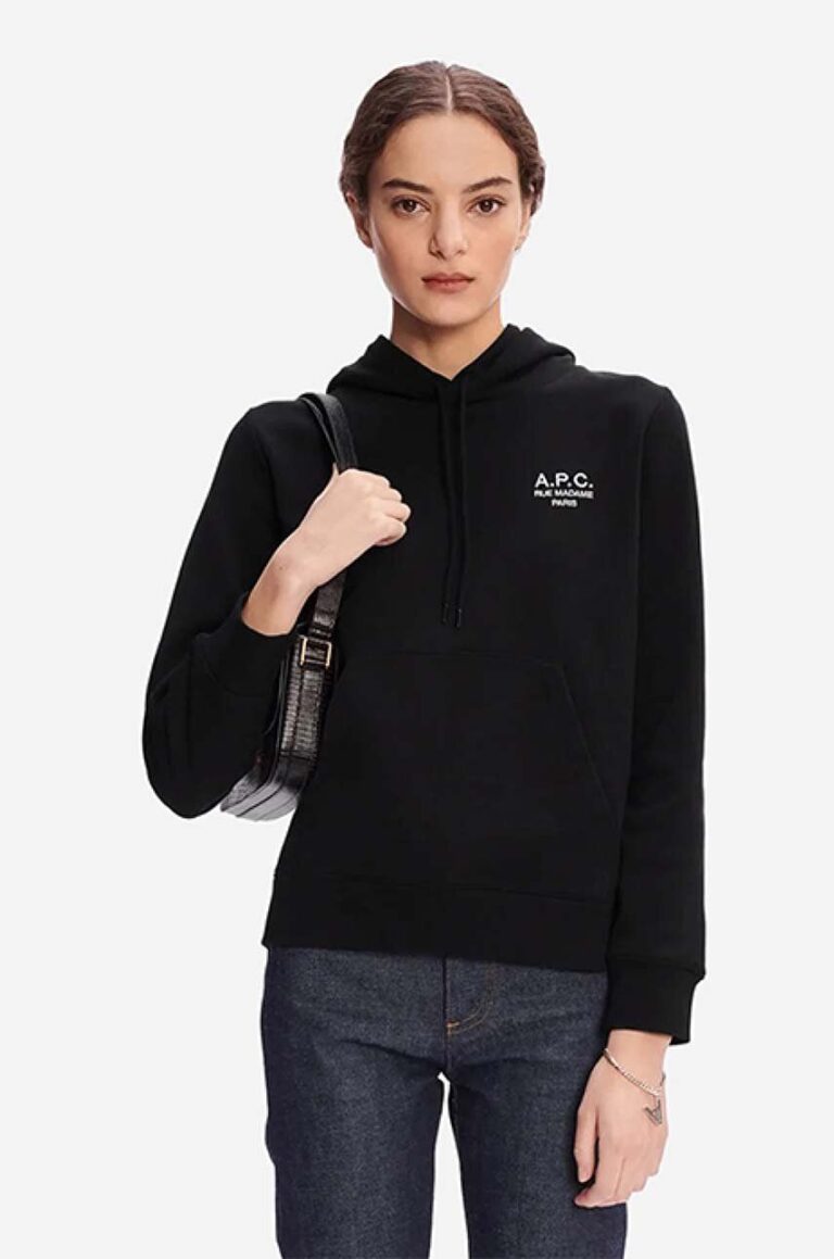 A.P.C. hanorac de bumbac Hoodie Manuela femei