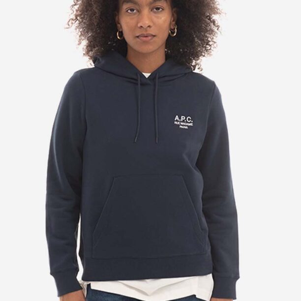 A.P.C. hanorac de bumbac Hoodie Manuela femei