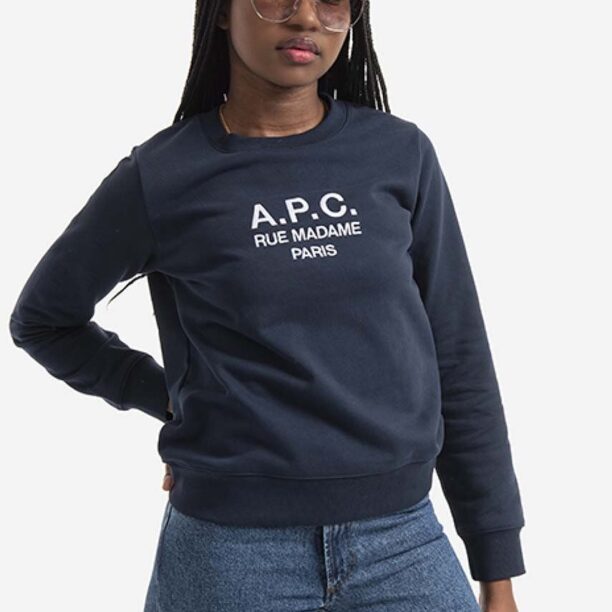 A.P.C. hanorac de bumbac Sweat Tina femei