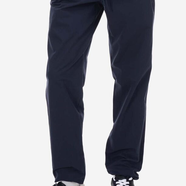 A.P.C. pantaloni de bumbac culoarea bleumarin