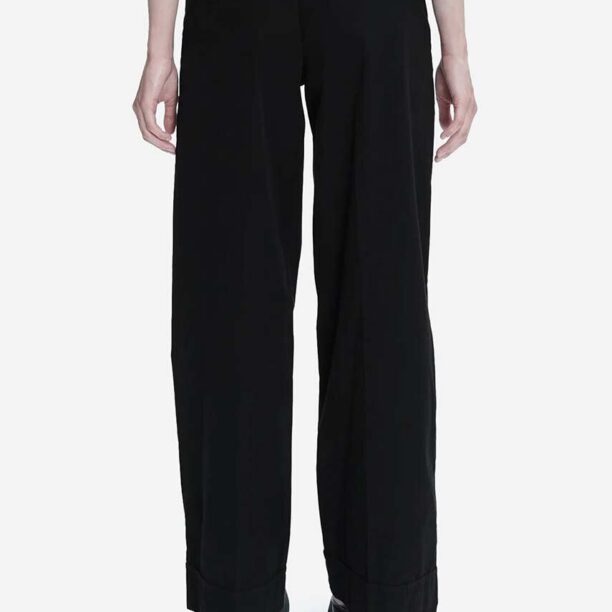 A.P.C. pantaloni de bumbac culoarea negru