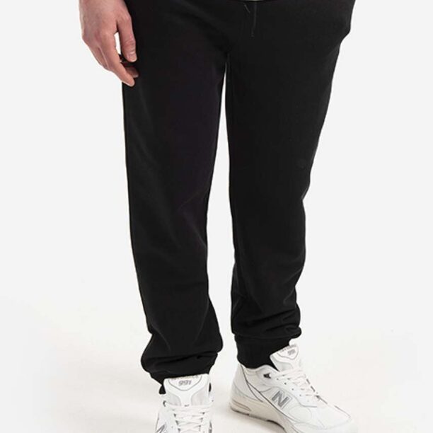 A.P.C. pantaloni de trening din bumbac Jogging Item culoarea negru