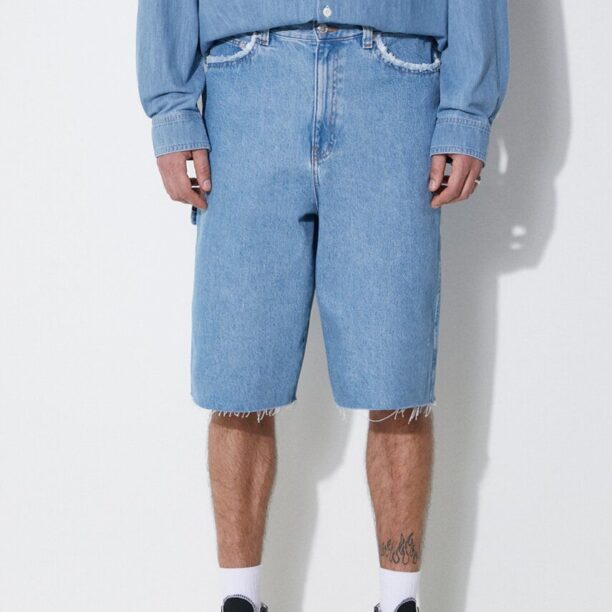 A.P.C. pantaloni scurti jeans short oakland barbati