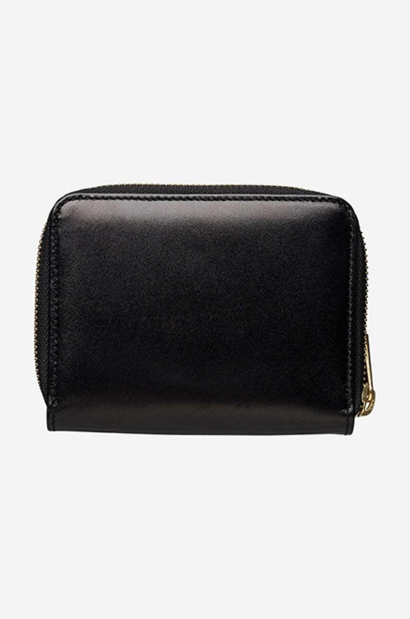 A.P.C. portofel de piele culoarea negru PXAWV.F63029-BLACK preţ