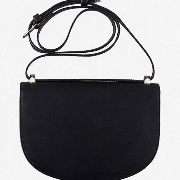 A.P.C. poșetă Sac Geneve PXAWV-F61161 BLACK culoarea negru preţ