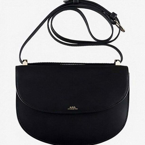 A.P.C. poșetă Sac Geneve PXAWV-F61161 BLACK culoarea negru