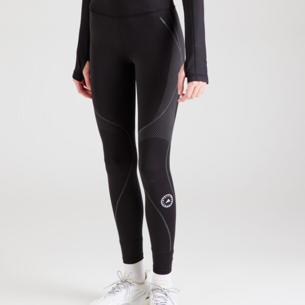 ADIDAS BY STELLA MCCARTNEY Pantaloni sport 'TruePace'  gri / negru / alb