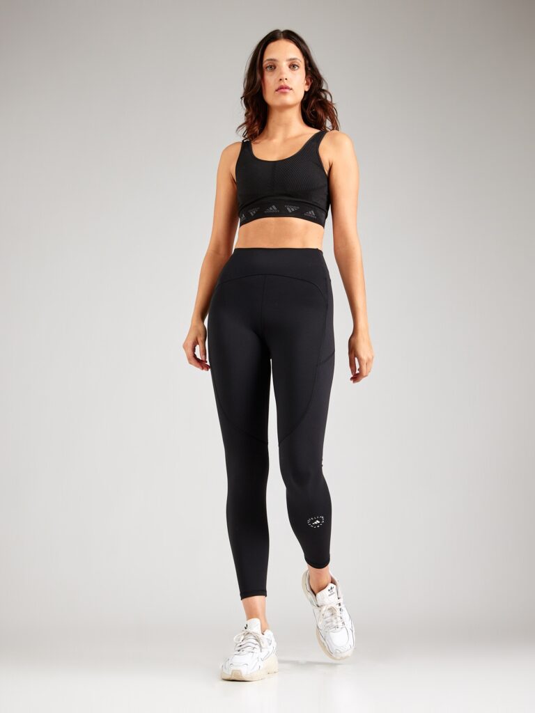 Cumpăra ADIDAS BY STELLA MCCARTNEY Pantaloni sport 'TrueStrength'  negru / alb