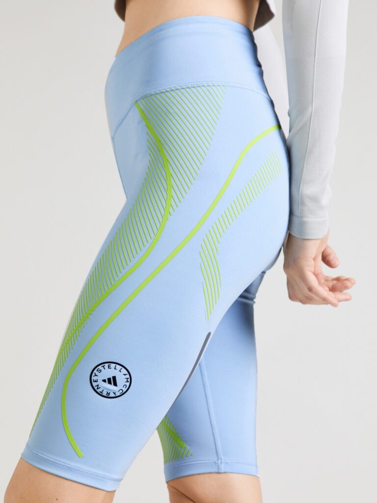 Preţ ADIDAS BY STELLA MCCARTNEY Pantaloni sport  azuriu / verde limetă