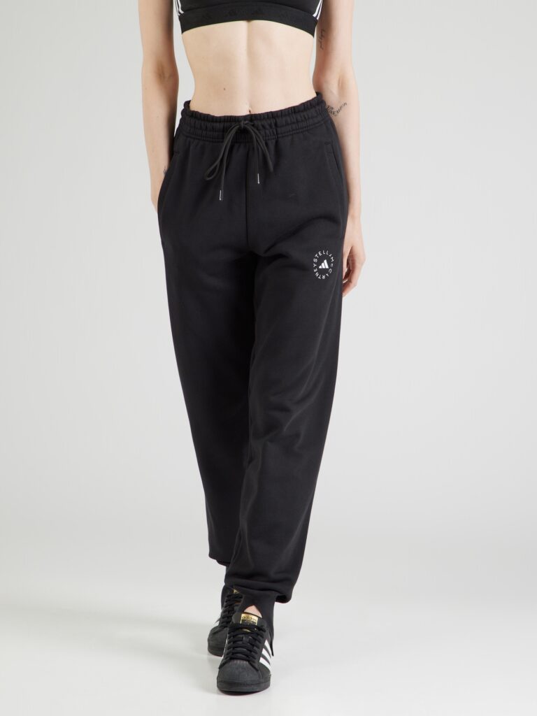 ADIDAS BY STELLA MCCARTNEY Pantaloni sport  negru / alb