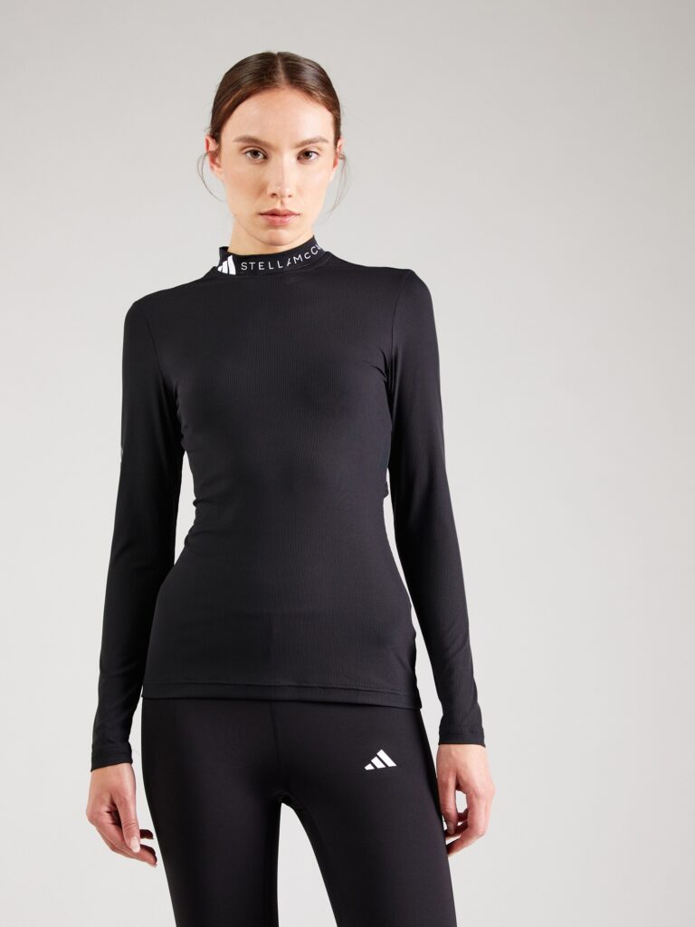 ADIDAS BY STELLA MCCARTNEY Tricou funcțional  negru / alb