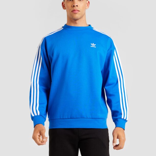 ADIDAS ORIGINALS Bluză de molton 'Adicolor'  albastru / alb