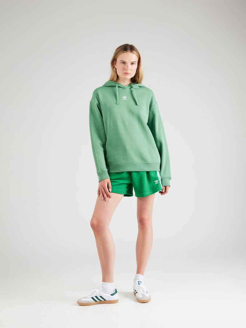 Cumpăra ADIDAS ORIGINALS Bluză de molton 'ESS'  verde / alb