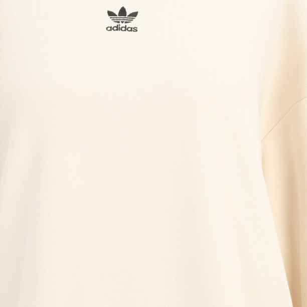 ADIDAS ORIGINALS Bluză de molton 'Essentials Oversized French Terry'  negru / alb lână preţ