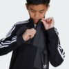 ADIDAS ORIGINALS Bluză de molton 'Trefoil'  negru / alb