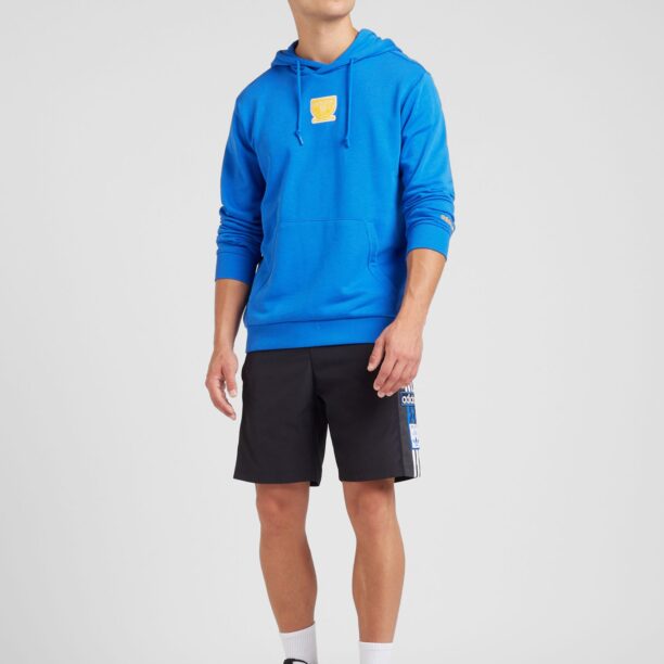 ADIDAS ORIGINALS Bluză de molton  albastru / galben închis