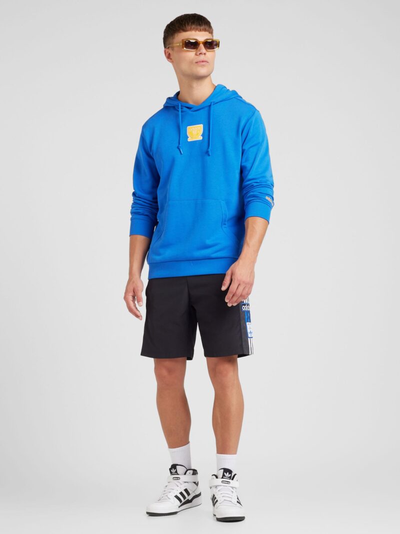 ADIDAS ORIGINALS Bluză de molton  albastru / galben închis