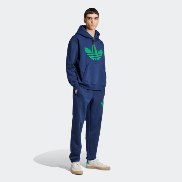 ADIDAS ORIGINALS Bluză de molton  albastru închis / verde